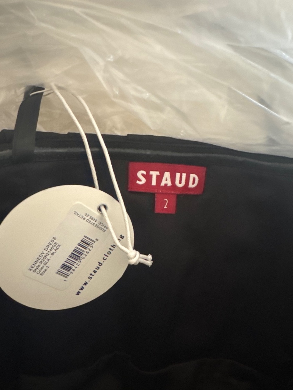 STAUD Kennedy Strapless Dress Sz 2